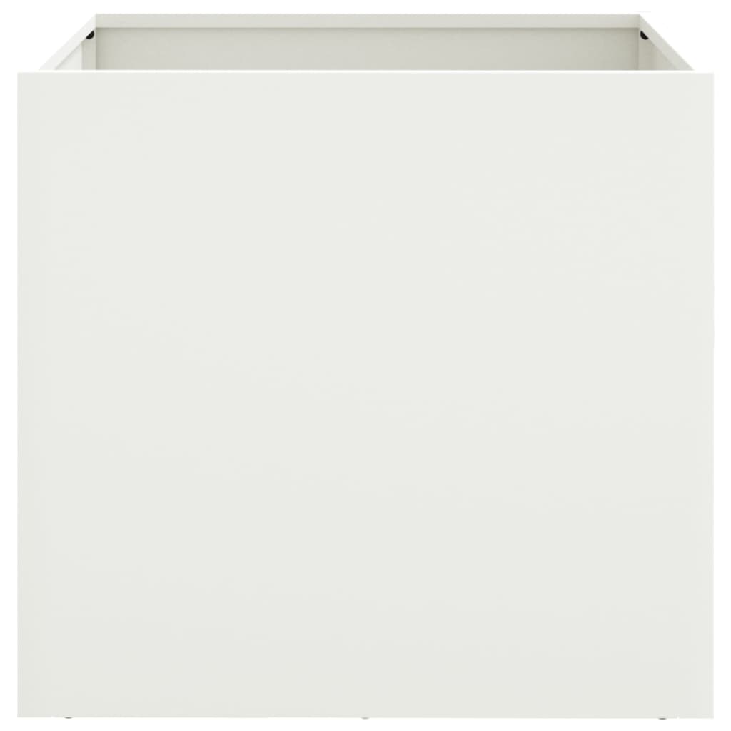 vidaXL Sadilice 2 kom bijele 49 x 47 x 46 cm od hladno valjanog čelika