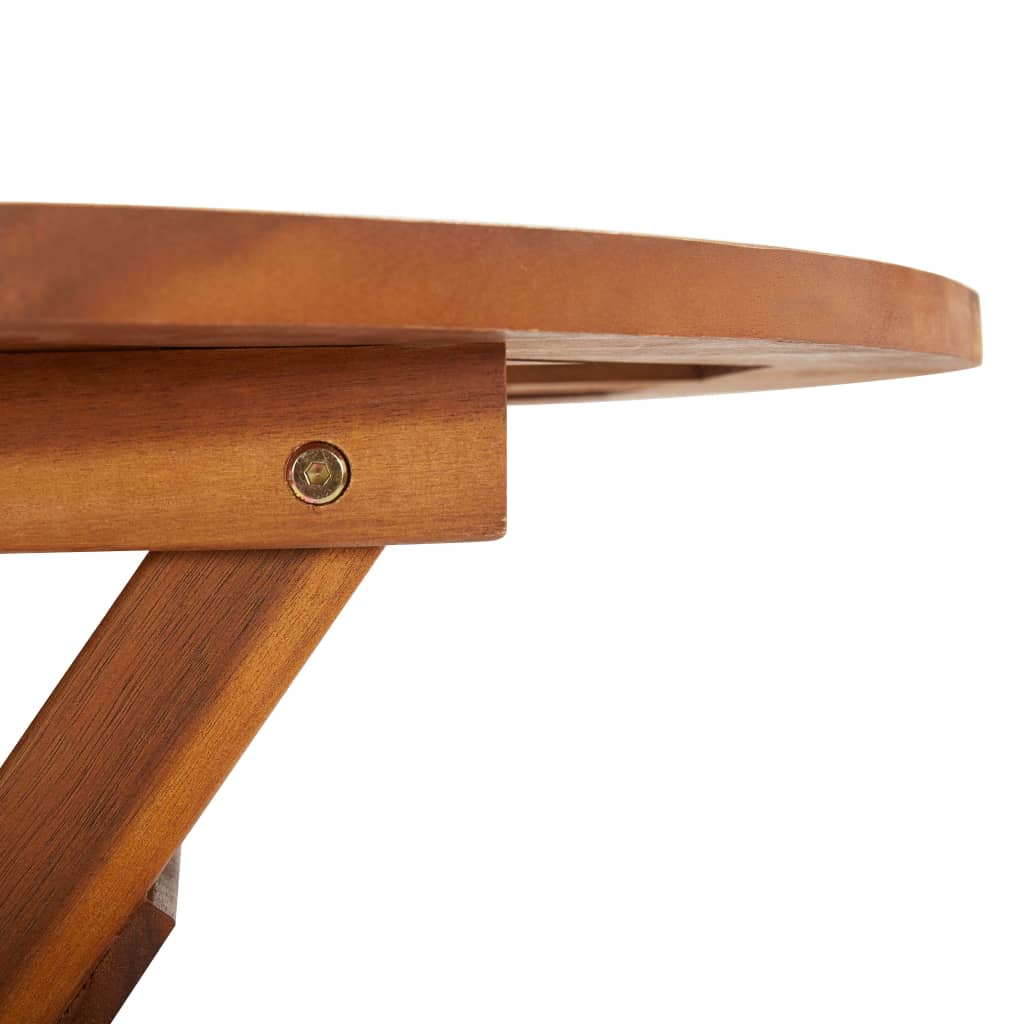 vidaXL Sklopivi vrtni stol od masivnog bagremovog drva 60 x 75 cm