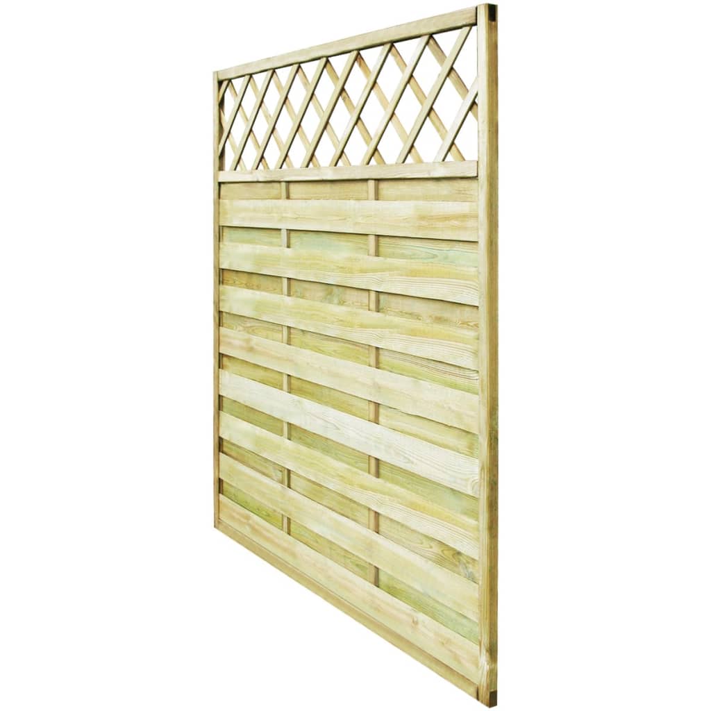 vidaXL Panel za vrtnu ogradu s rešetkom drveni 180 x 180 cm