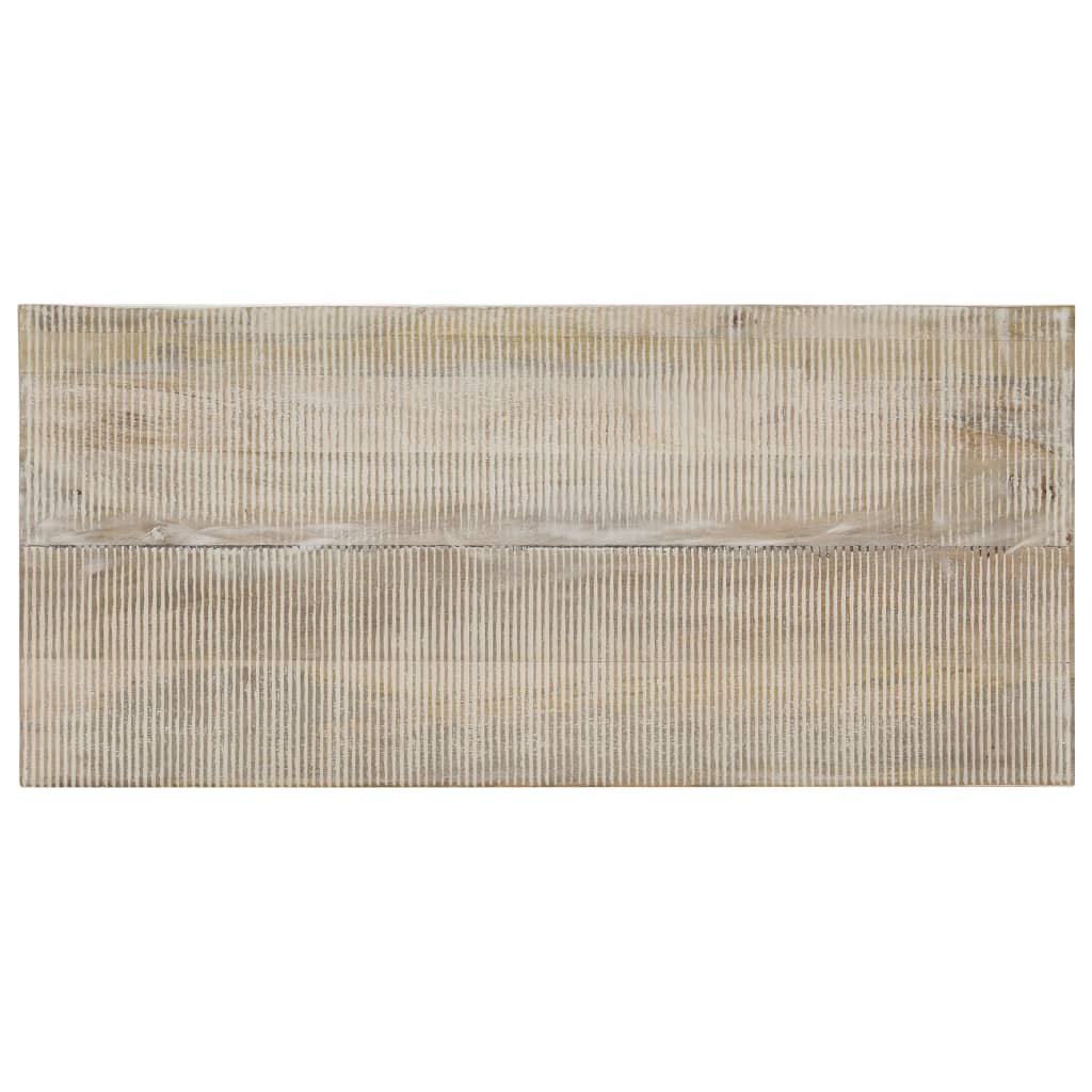 vidaXL Stolić za kavu bijeli 110 x 50 x 40 cm od masivnog drva manga