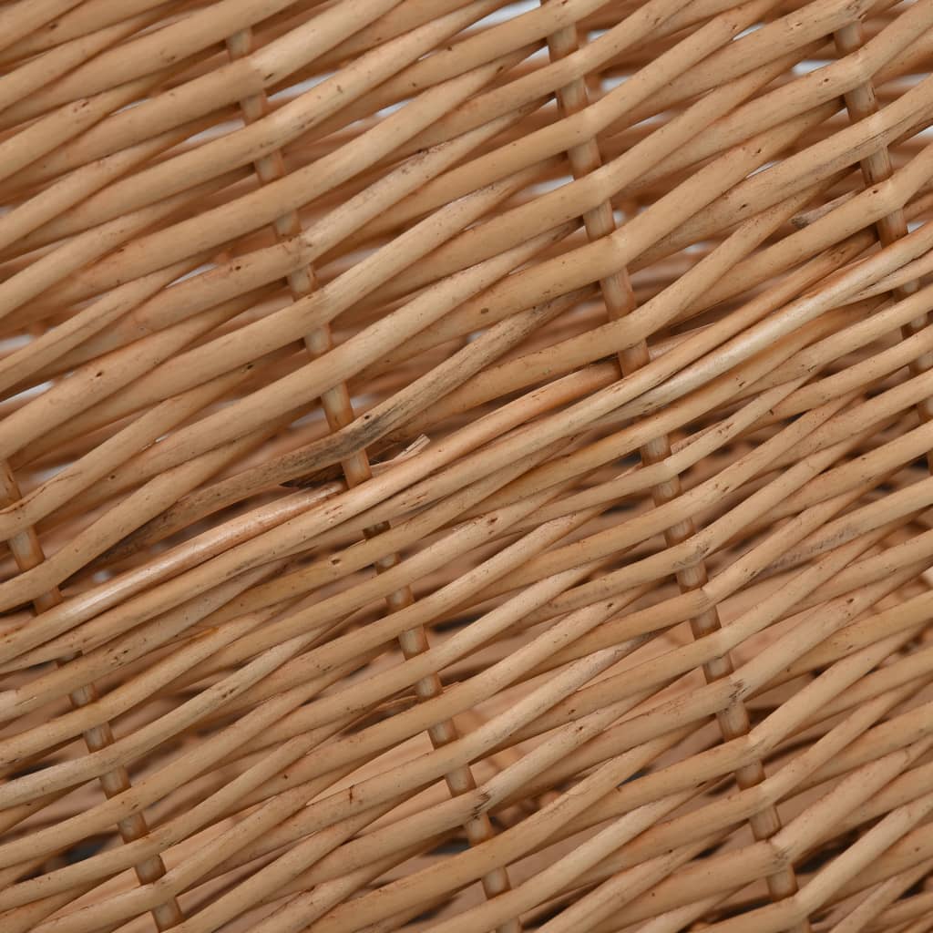 vidaXL Košara za drva za ogrjev s ručkama 78x54x34 cm od prirodne vrbe