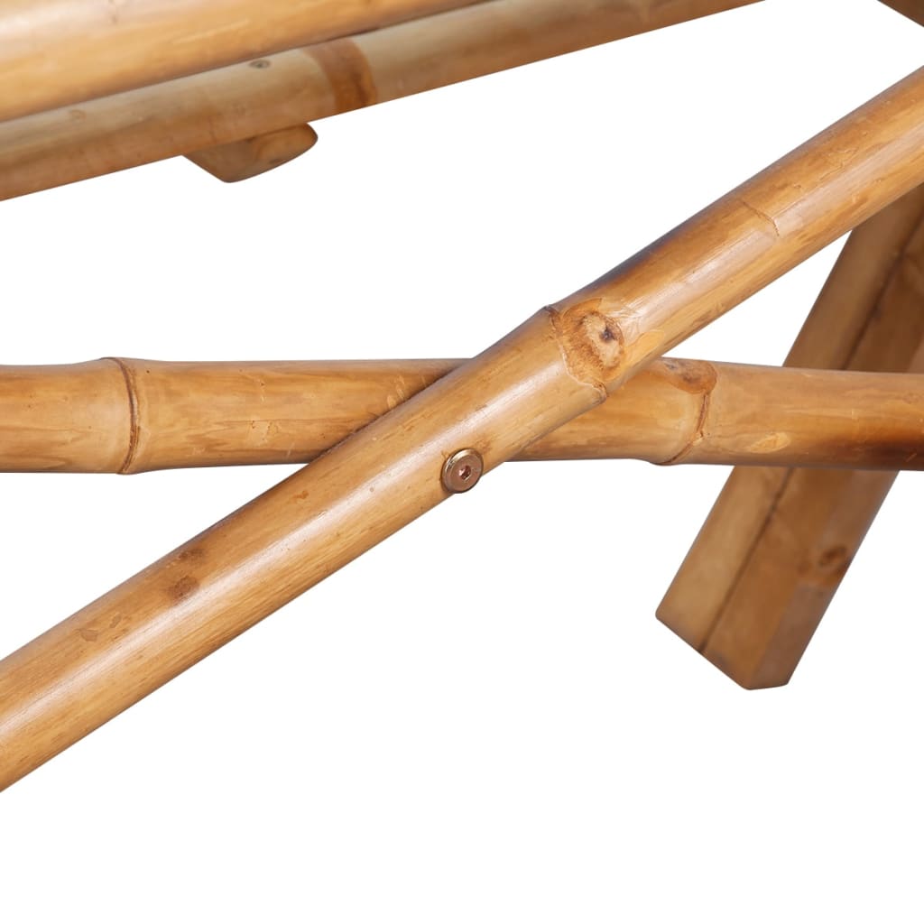 vidaXL Stol za piknik od bambusa 120 x 120 x 78 cm