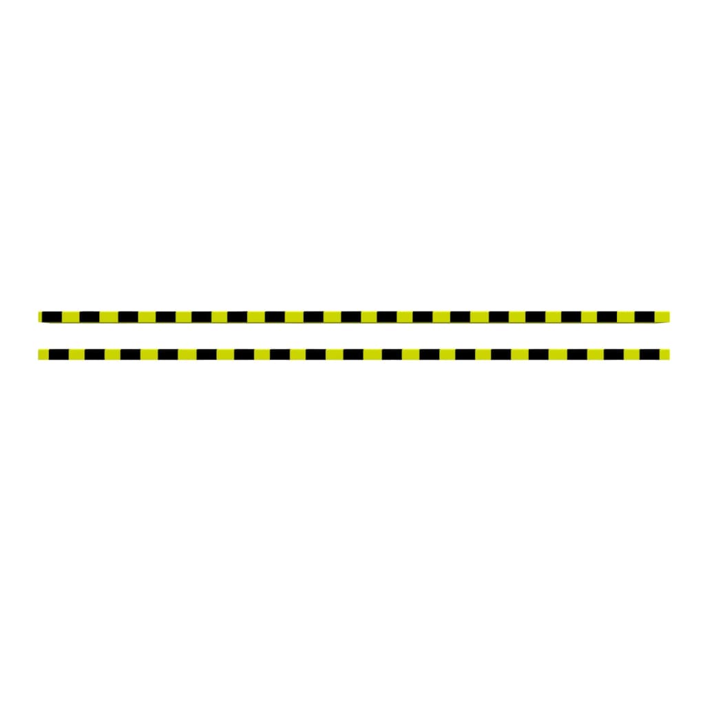 vidaXL Kutni štitnici 2 kom žuto-crni 6 x 2 x 101,5 cm PU
