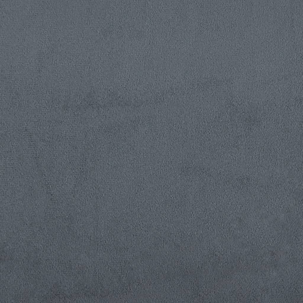 vidaXL Kutna garnitura na razvlačenje tamnosiva 271x140x70 cm baršun