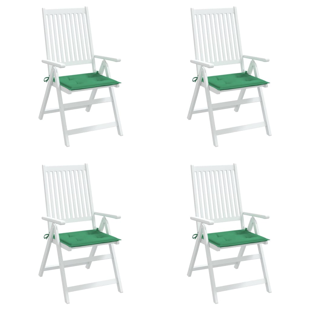 vidaXL Jastuci za vrtne stolice 4 kom zeleni 50x50x3 cm tkanina Oxford