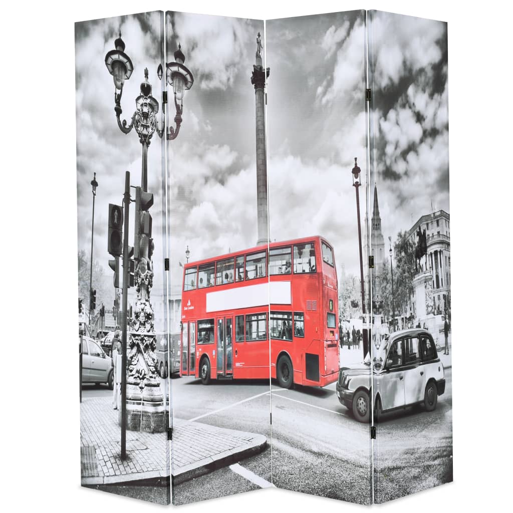 vidaXL Sklopiva sobna pregrada 160 x 170 cm slika londonskog autobusa
