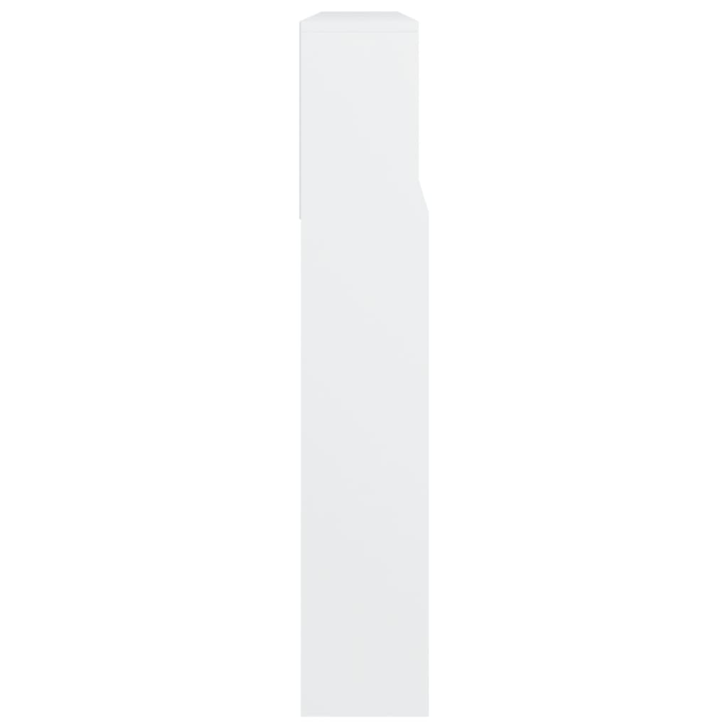 vidaXL Uzglavlje s ormarićem bijelo 220 x 19 x 103,5 cm