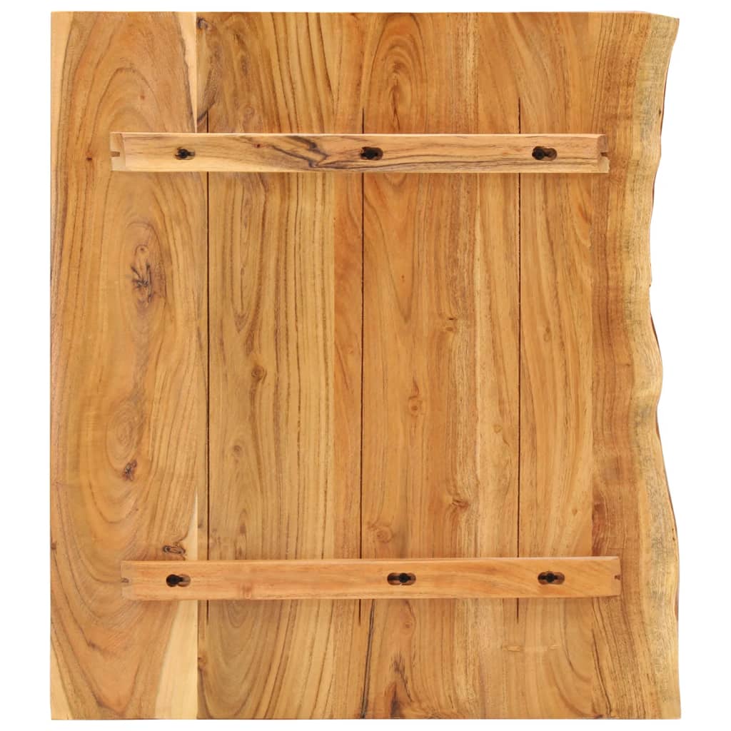 vidaXL Vrh za kupaonski ormarić od bagremovog drva 80x52x2,5 cm