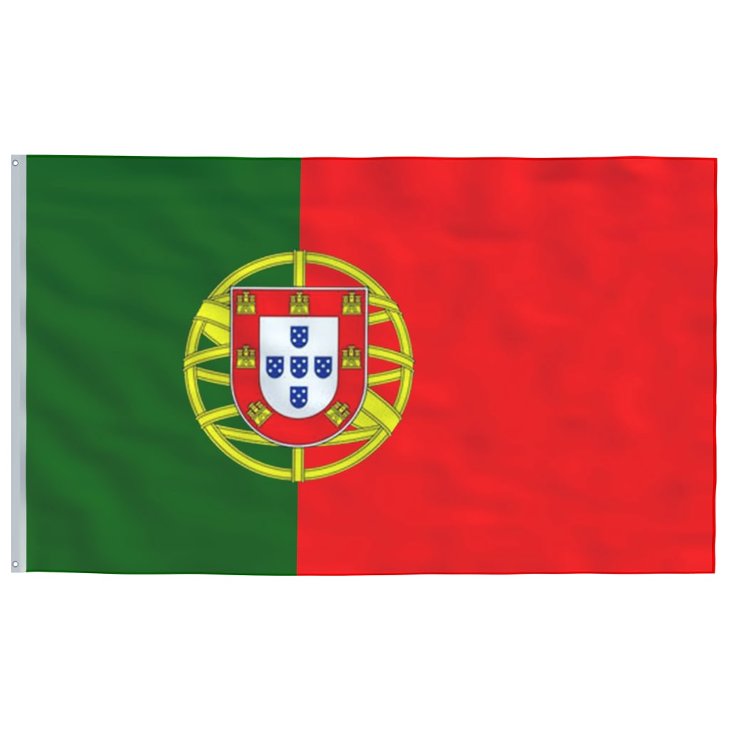 vidaXL Portugalska zastava i jarbol 6,23 m aluminijski