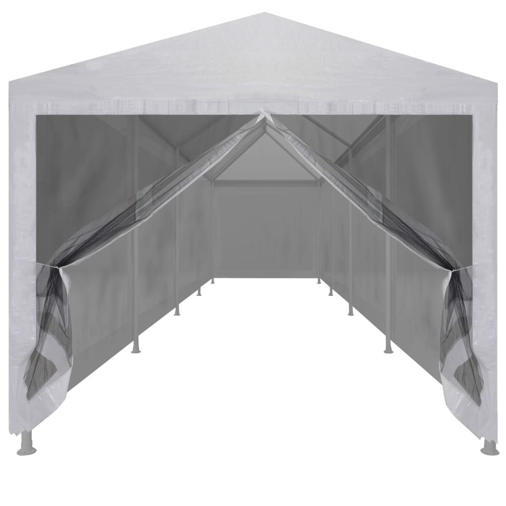 vidaXL Šator za zabave s 10 mrežastih bočnih zidova 12 x 3 m