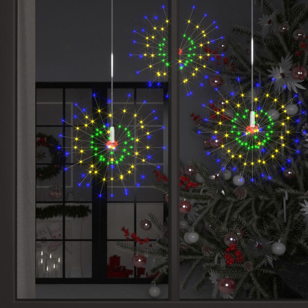 vidaXL Božićna svjetla izgled vatrometa 10 kom višebojna 20cm 1400 LED