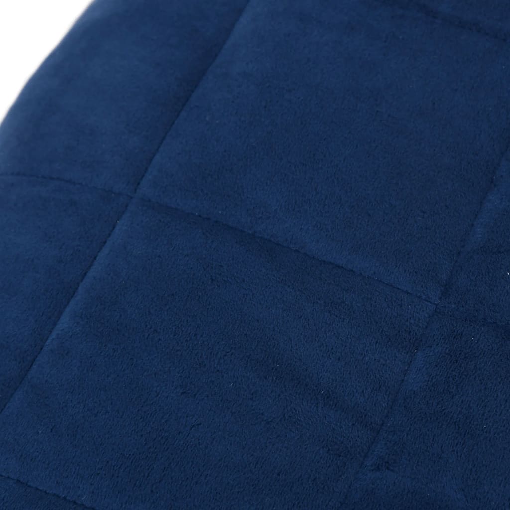 vidaXL Teška deka plava 122x183 cm 9 kg od tkanine