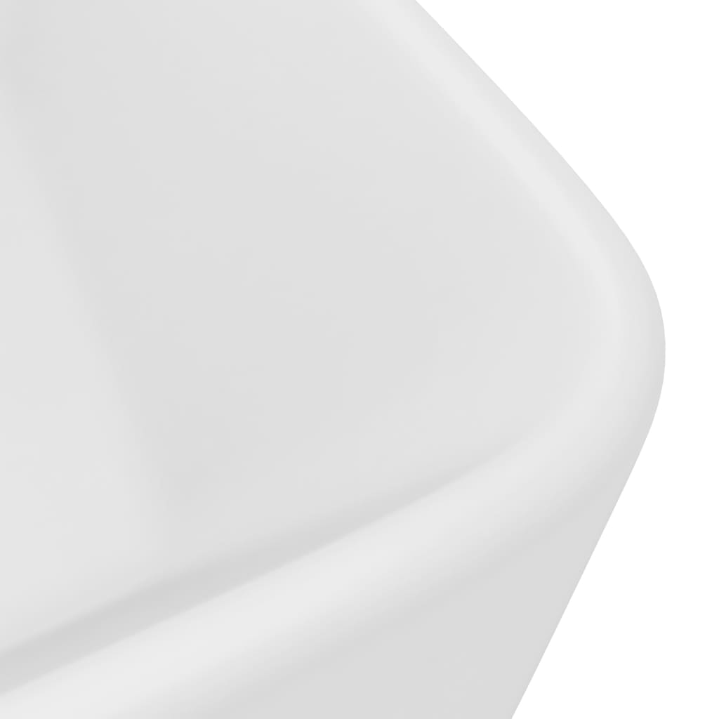 vidaXL Luksuzni umivaonik mat bijeli 41 x 30 x 12 cm keramički