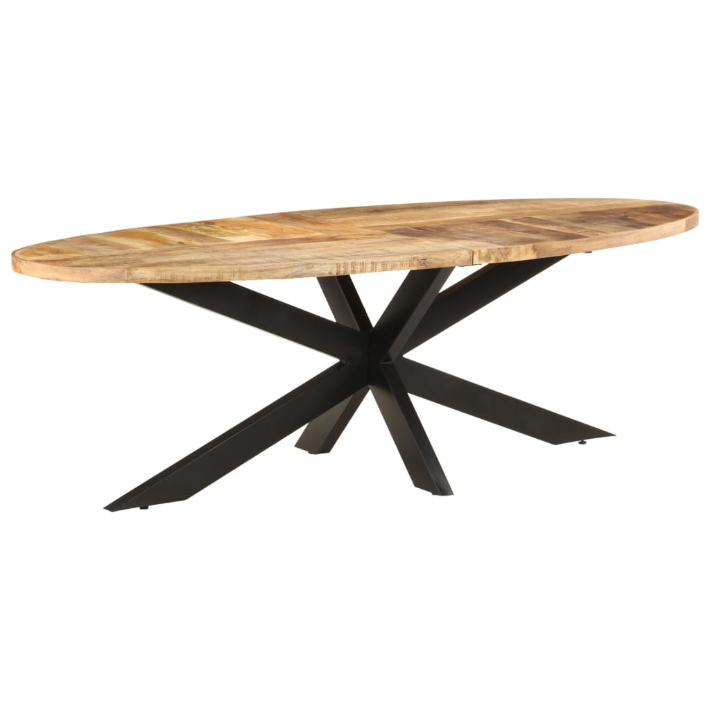 vidaXL Blagovaonski stol 240 x 100 x 75 cm od grubog drva manga