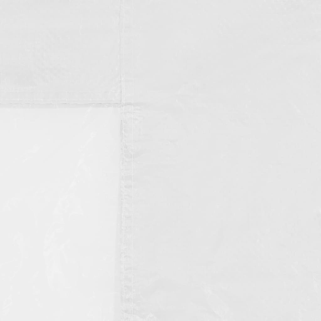 vidaXL Bočni zid za šator s prozorom 2 kom PE bijeli