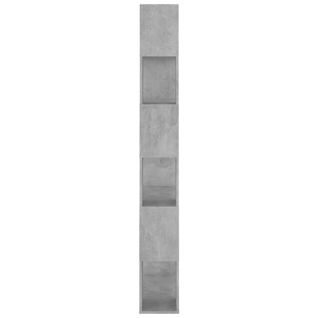 vidaXL Ormarić za knjige / pregrada boja betona 80x24x186 cm iverica
