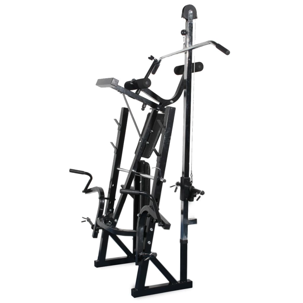 vidaXL Klupa za vježbanje sa stalkom za utege i setom utega 30,5 kg