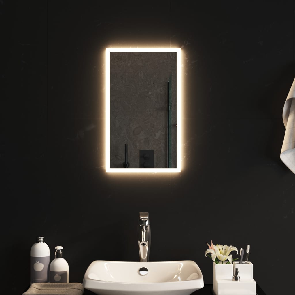 vidaXL LED kupaonsko ogledalo 30x50 cm
