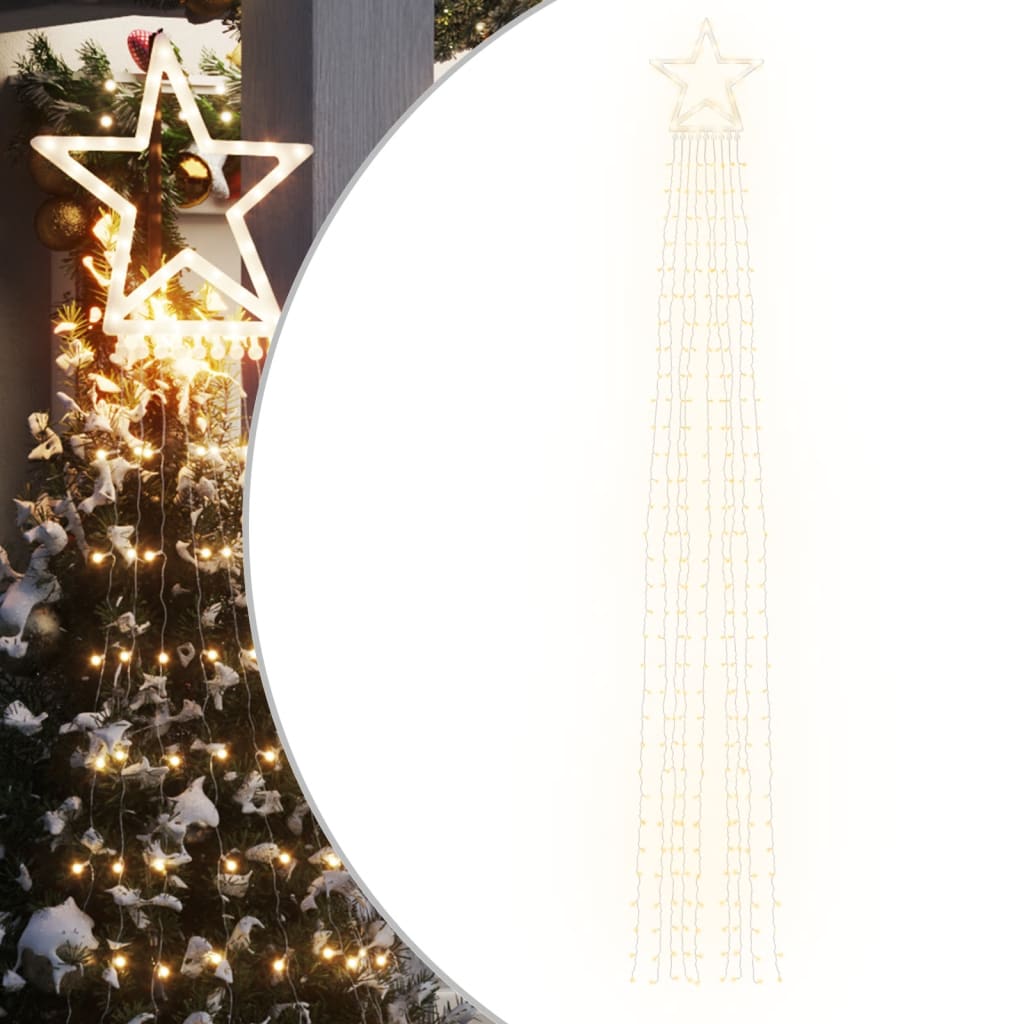 vidaXL Svjetlo za božićno drvce 320 LED toplo bijelo 375 cm