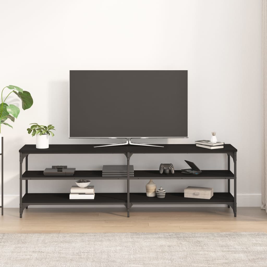 vidaXL TV ormarić crni 160 x 30 x 50 cm od konstruiranog drva