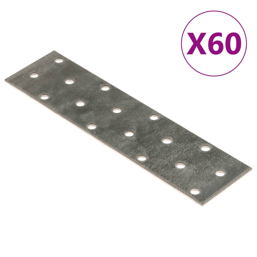 vidaXL Perforirane ploče 60 kom 2 mm 160 x 40 mm od pocinčanog čelika