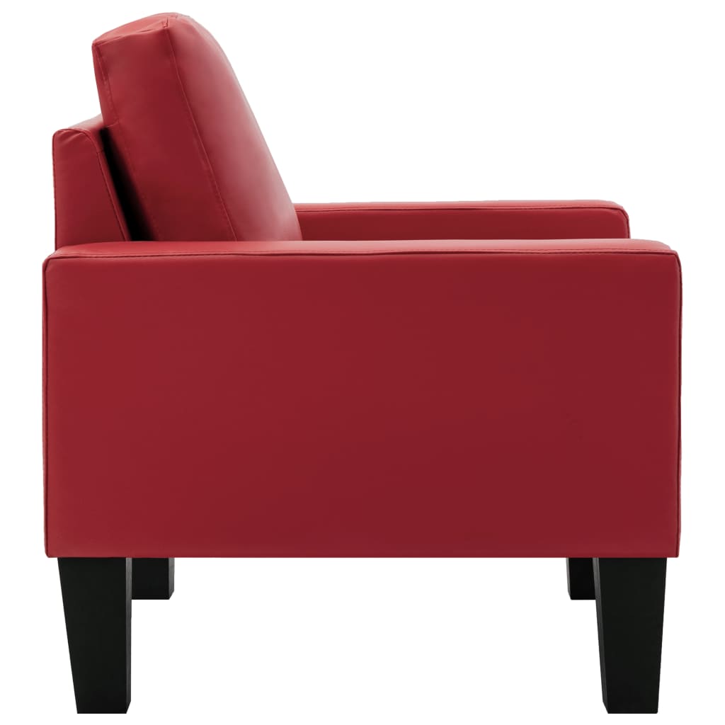 vidaXL Fotelja od umjetne kože crvena