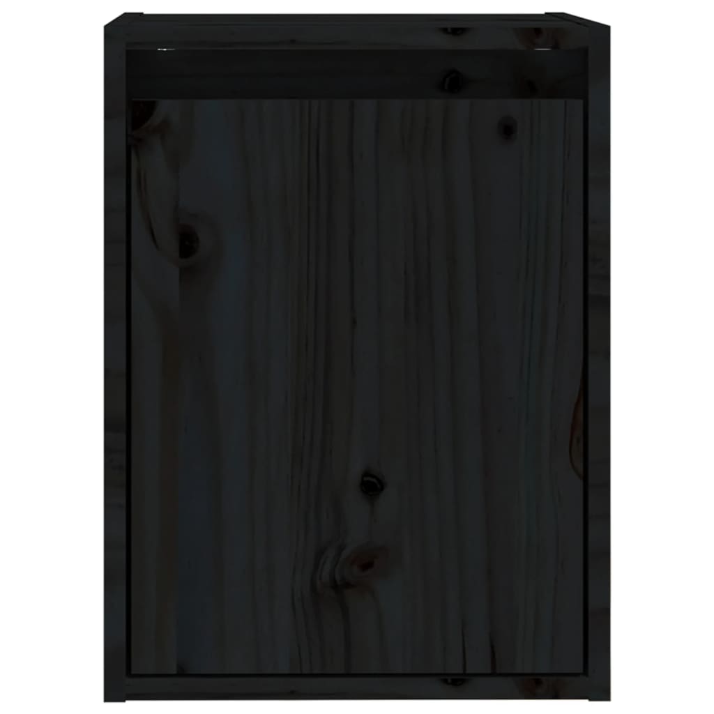 vidaXL Zidni ormarić crni 30 x 30 x 40 cm od masivne borovine