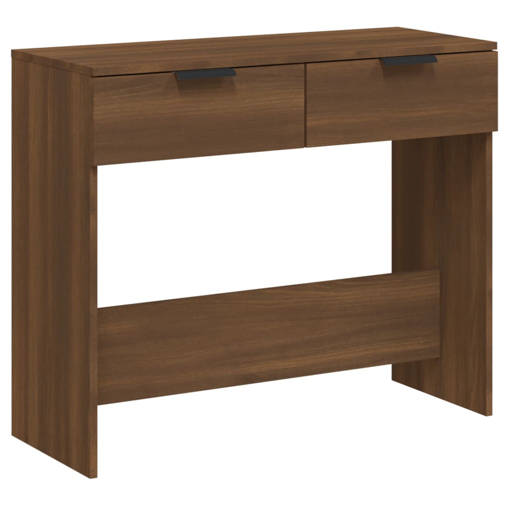 vidaXL Konzolni stol boja Smeđi hrast 90x36x75 cm konstruirano drvo