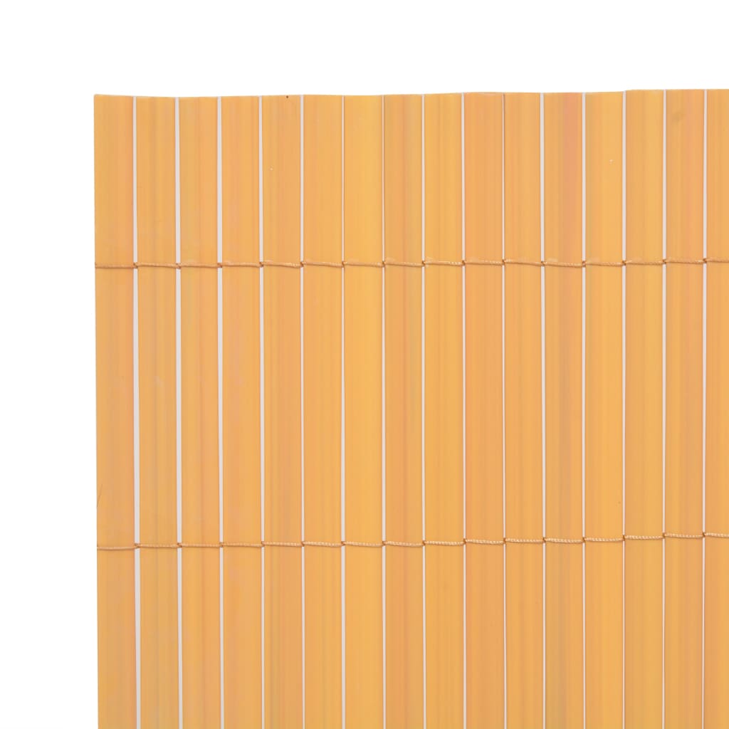vidaXL Dvostrana vrtna ograda PVC 90 x 300 cm žuta