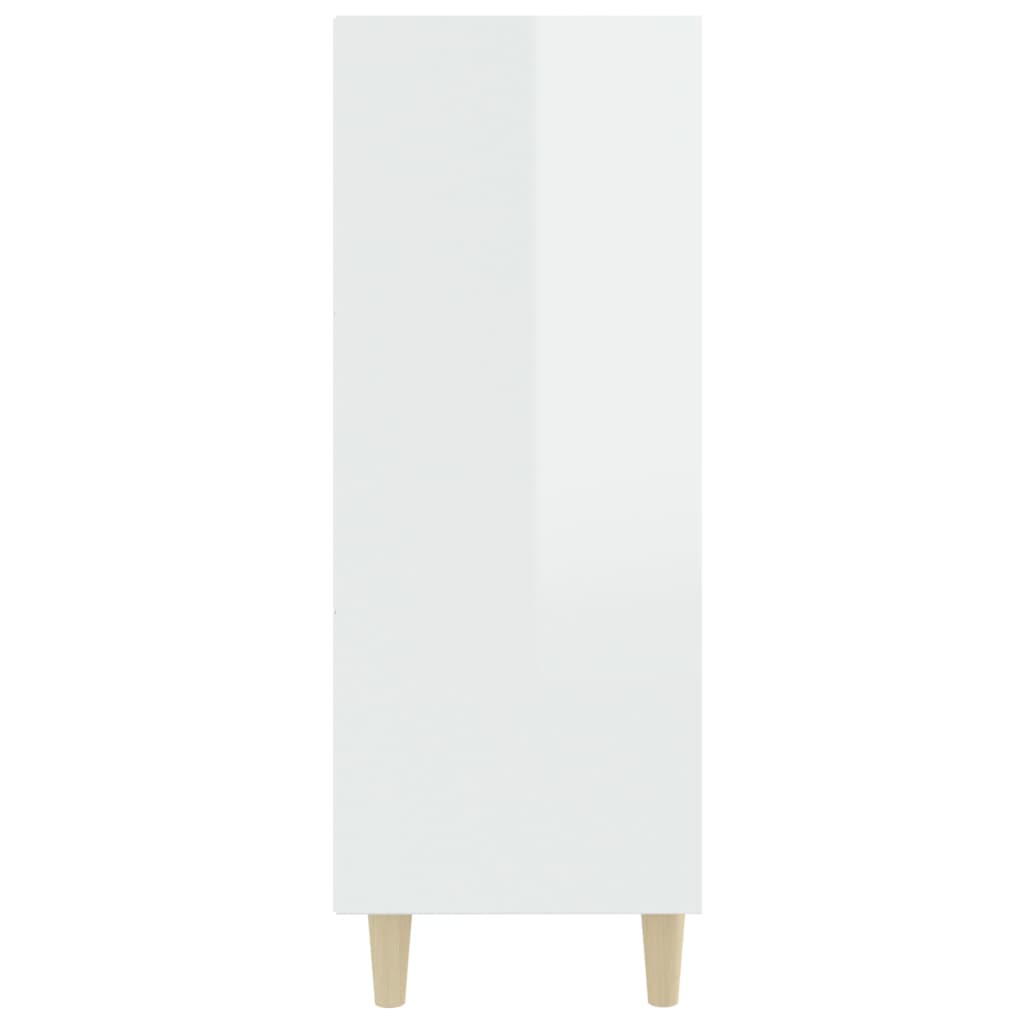 vidaXL Komoda sjajna bijela 69,5x32,5x90 cm od konstruiranog drva
