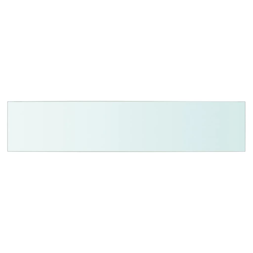 vidaXL Ploče za police 2 kom staklene prozirne 70 x 15 cm