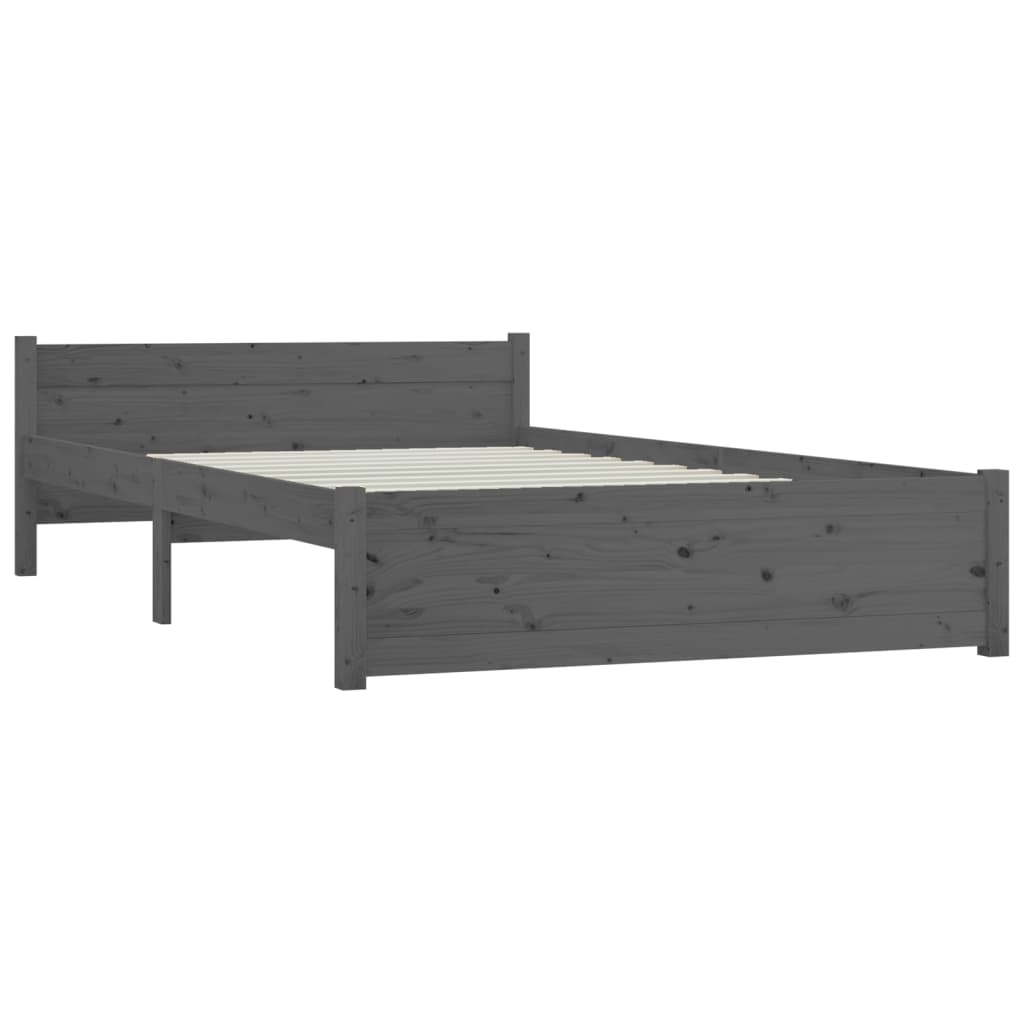 vidaXL Okvir za krevet s ladicama sivi 160 x 200 cm