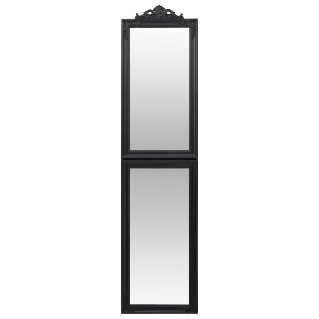 vidaXL Samostojeće ogledalo crno 50x200 cm