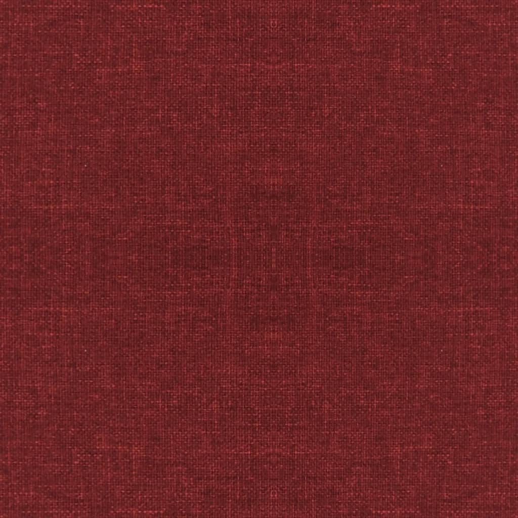 vidaXL Stolac s drvenim nogama crvena boja vina od tkanine
