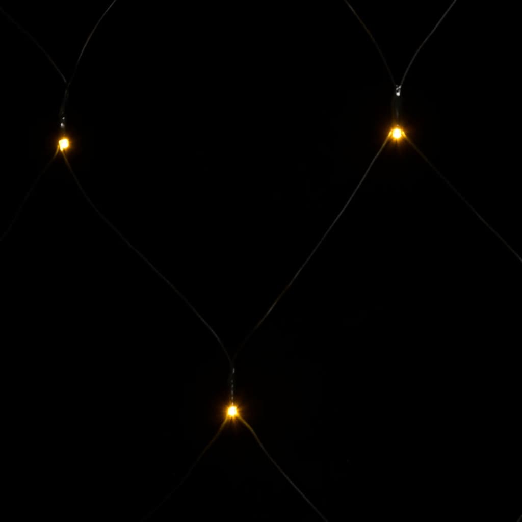 vidaXL Božićna svjetlosna mreža topla bijela 3 x 2 m 204 LED
