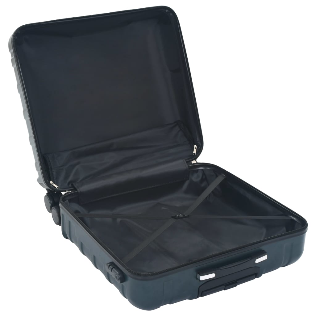 vidaXL 2-dijelni set čvrstih kovčega zeleni ABS