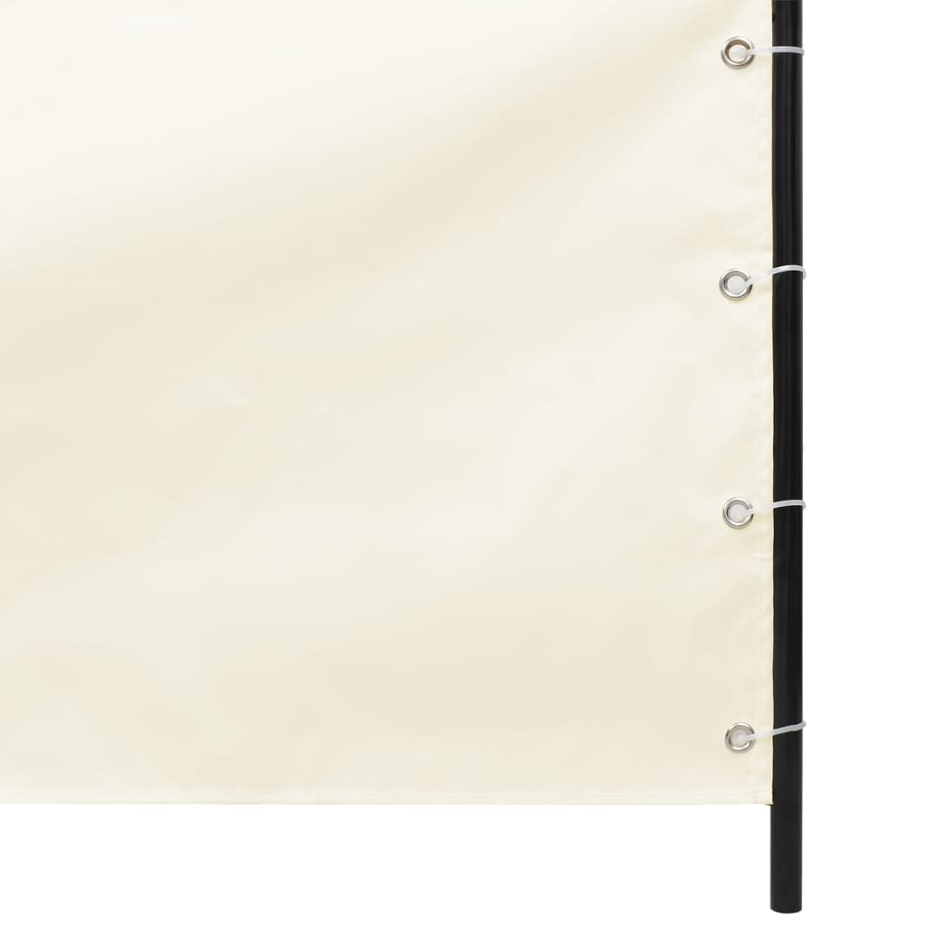 vidaXL Balkonski zastor krem 140 x 240 cm od tkanine Oxford