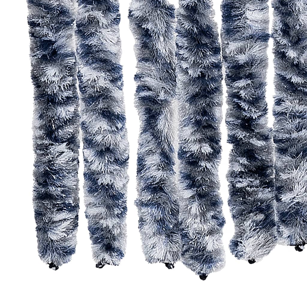 vidaXL Zastor protiv muha plava i bijeli 100 x 200 cm od šenila