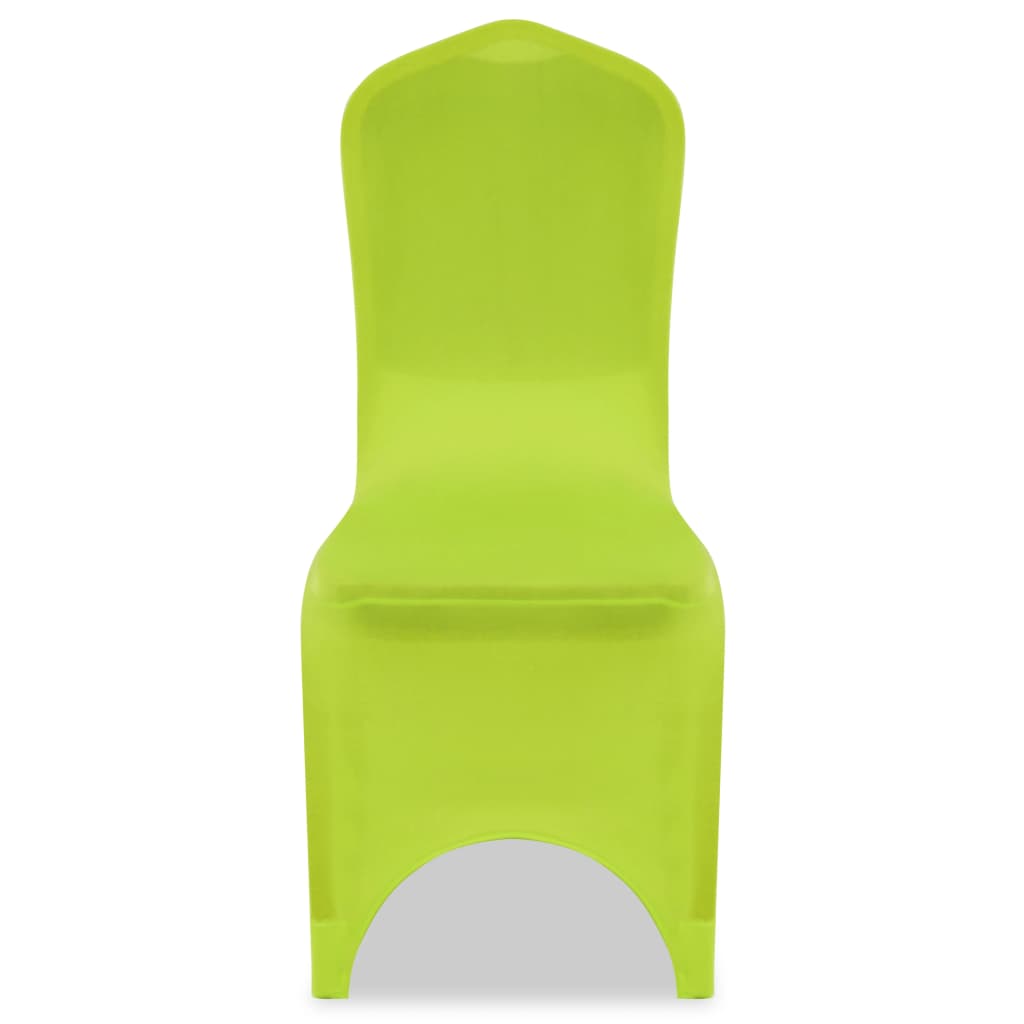 vidaXL Rastezljive navlake za stolice 4 kom Zelena boja
