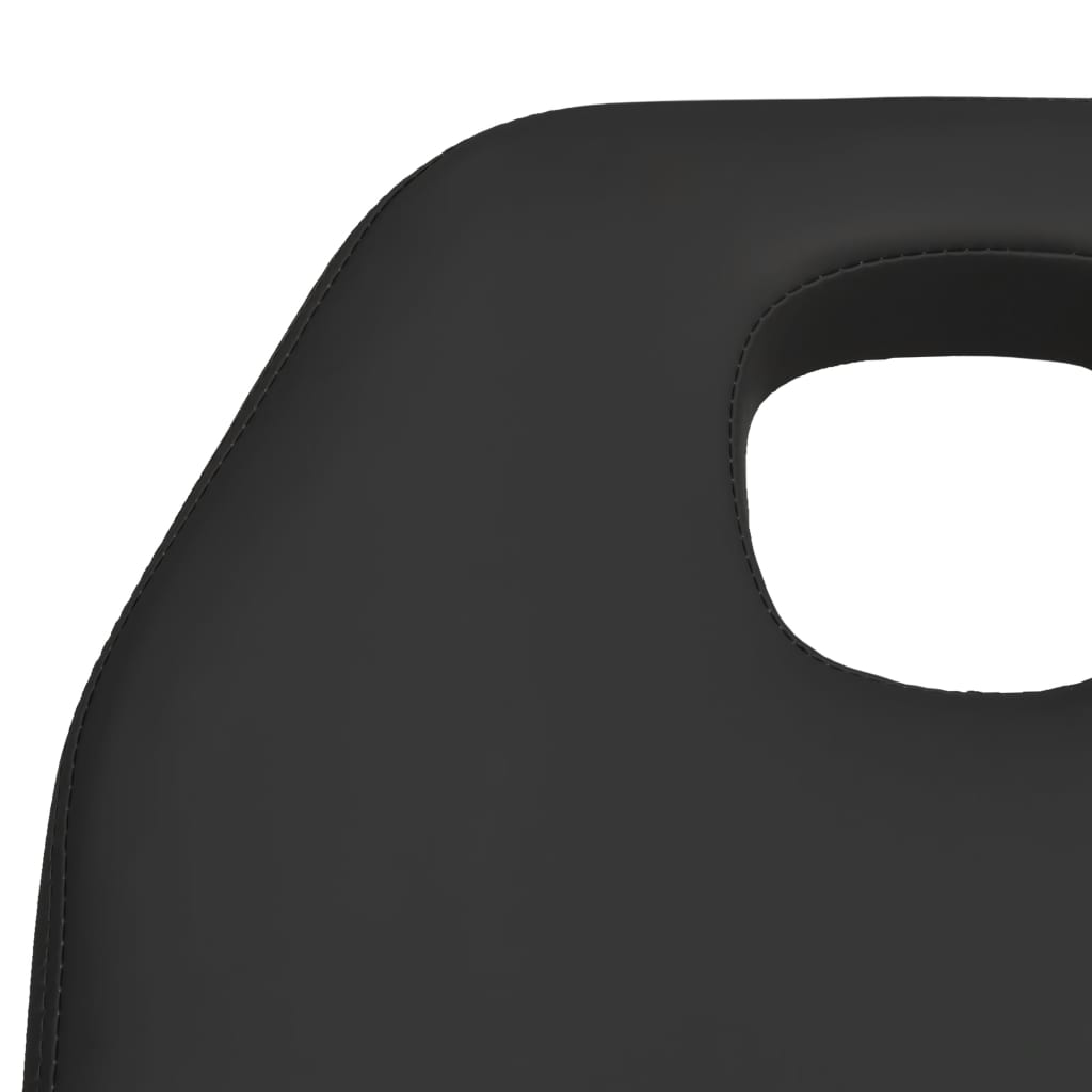 vidaXL Masažni stol crni 180 x 62 x (87 - 112) cm