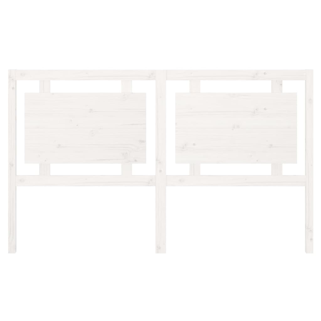 vidaXL Uzglavlje za krevet bijelo 165,5x4x100 cm od masivne borovine