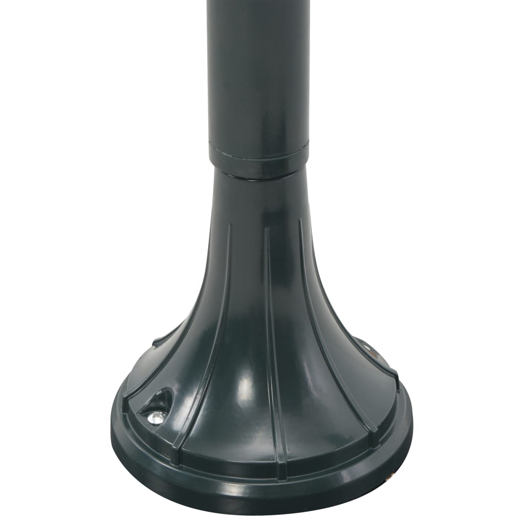vidaXL Vrtna stupna svjetiljka od aluminija E27 120 cm tamnozelena