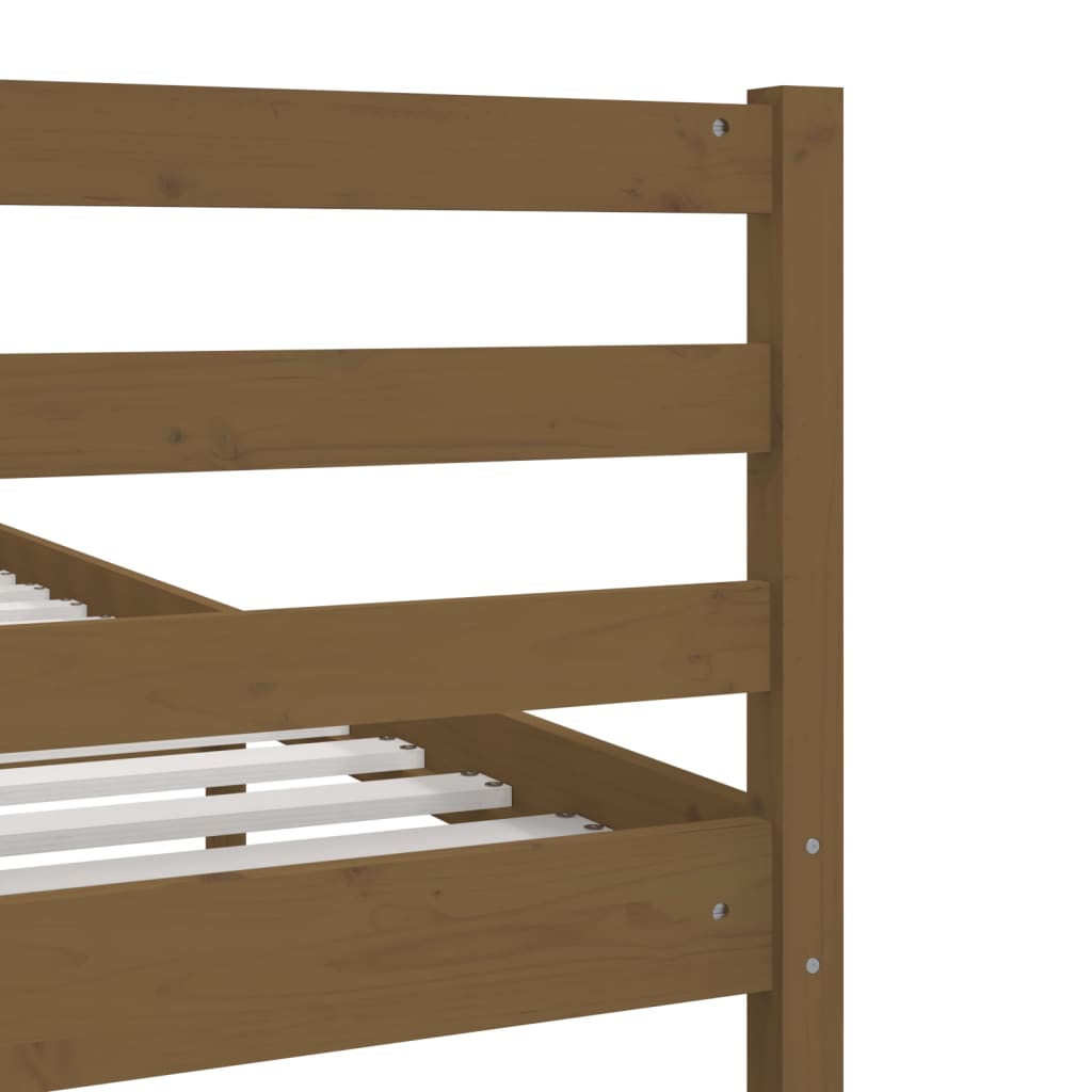 vidaXL Okvir za krevet od masivnog drva boja meda 150x200 cm veliki