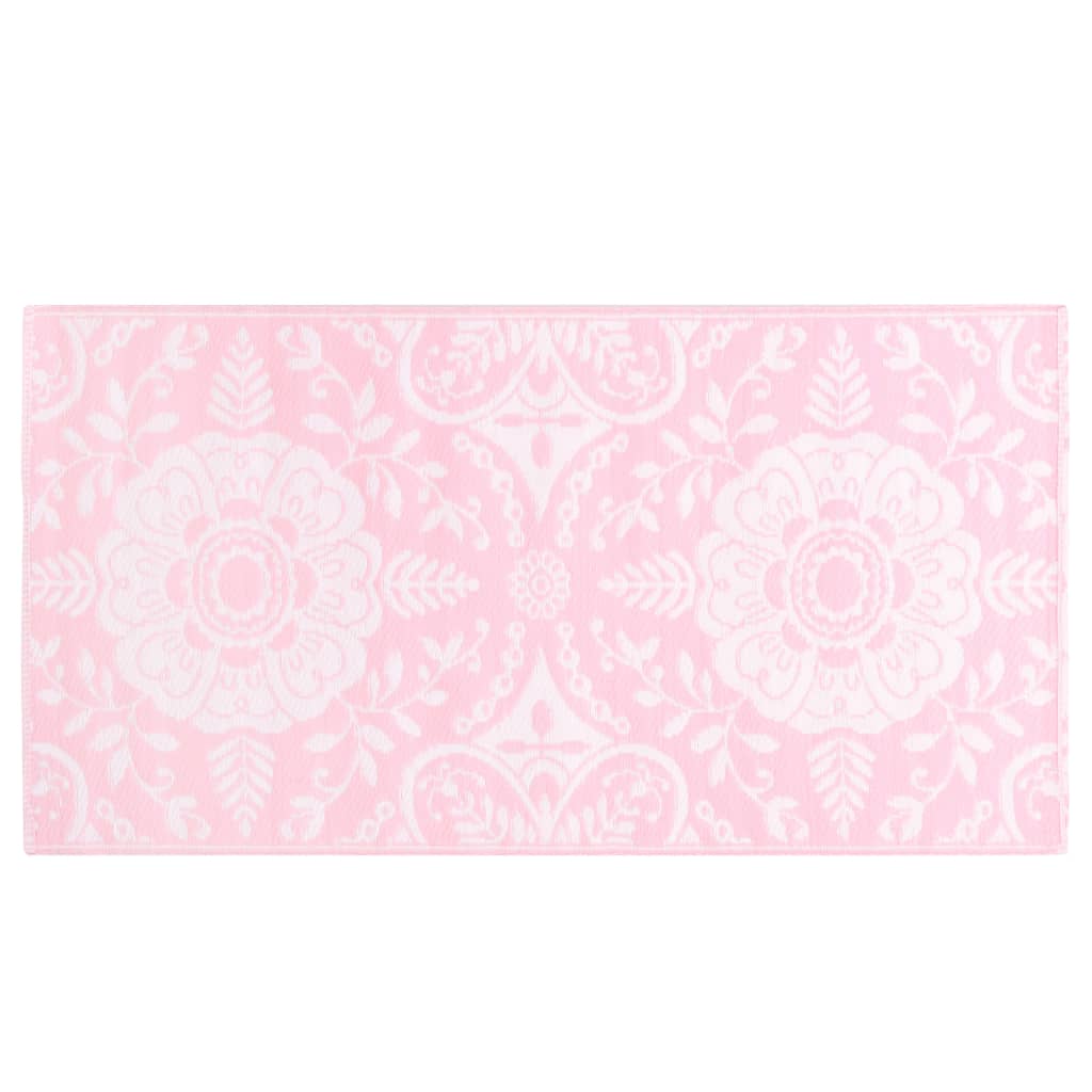 vidaXL Vanjski tepih ružičasti 80 x 150 cm PP