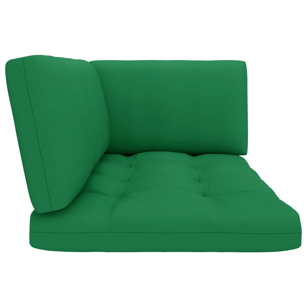 vidaXL Kutna vrtna sofa od paleta od zeleno impregnirane borovine
