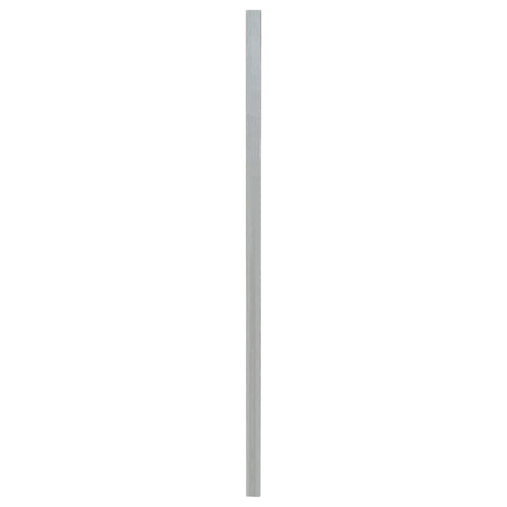 vidaXL Stupovi za ogradu 10 kom srebrni 200 cm od pocinčanog čelika