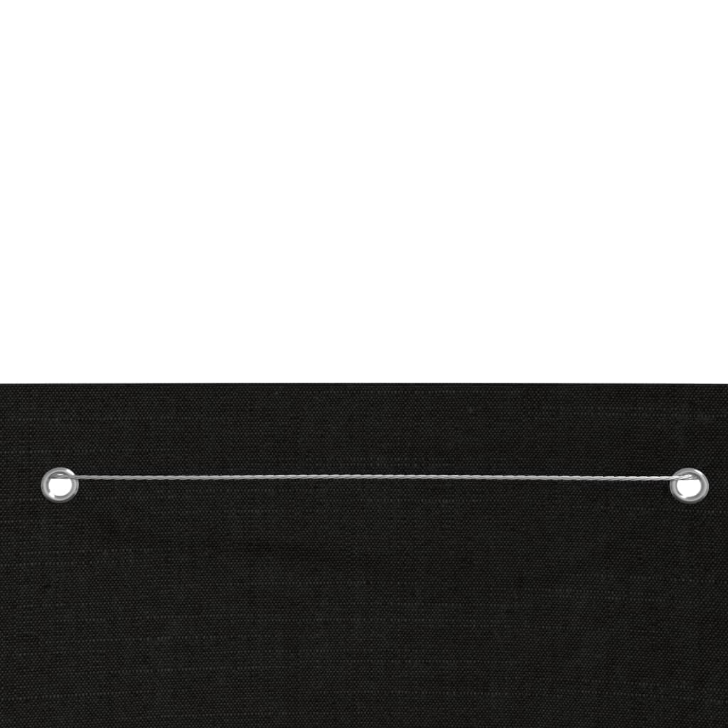 vidaXL Balkonski zastor crni 80 x 240 cm od tkanine Oxford