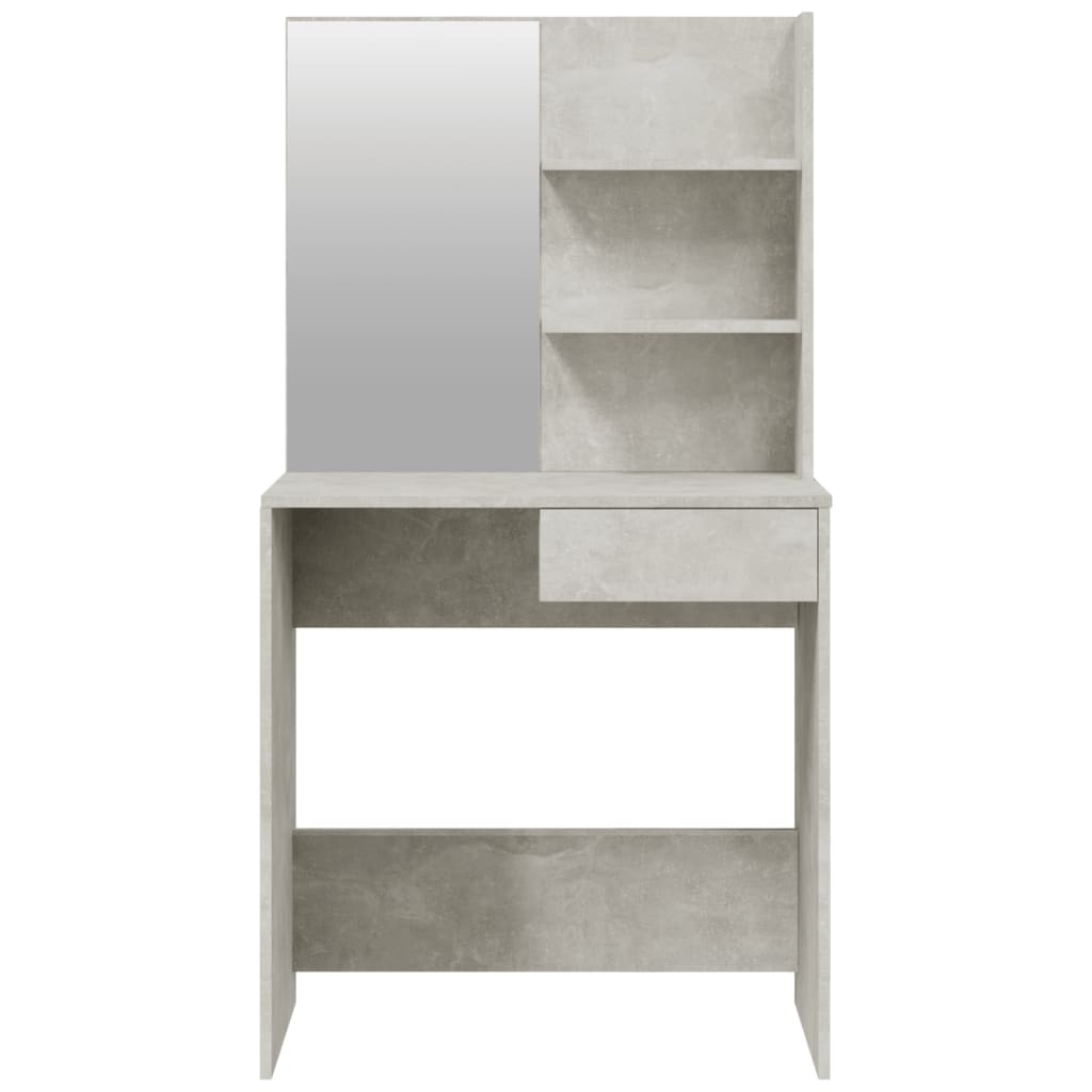 vidaXL Toaletni stolić siva boja betona 74,5x40x141 cm
