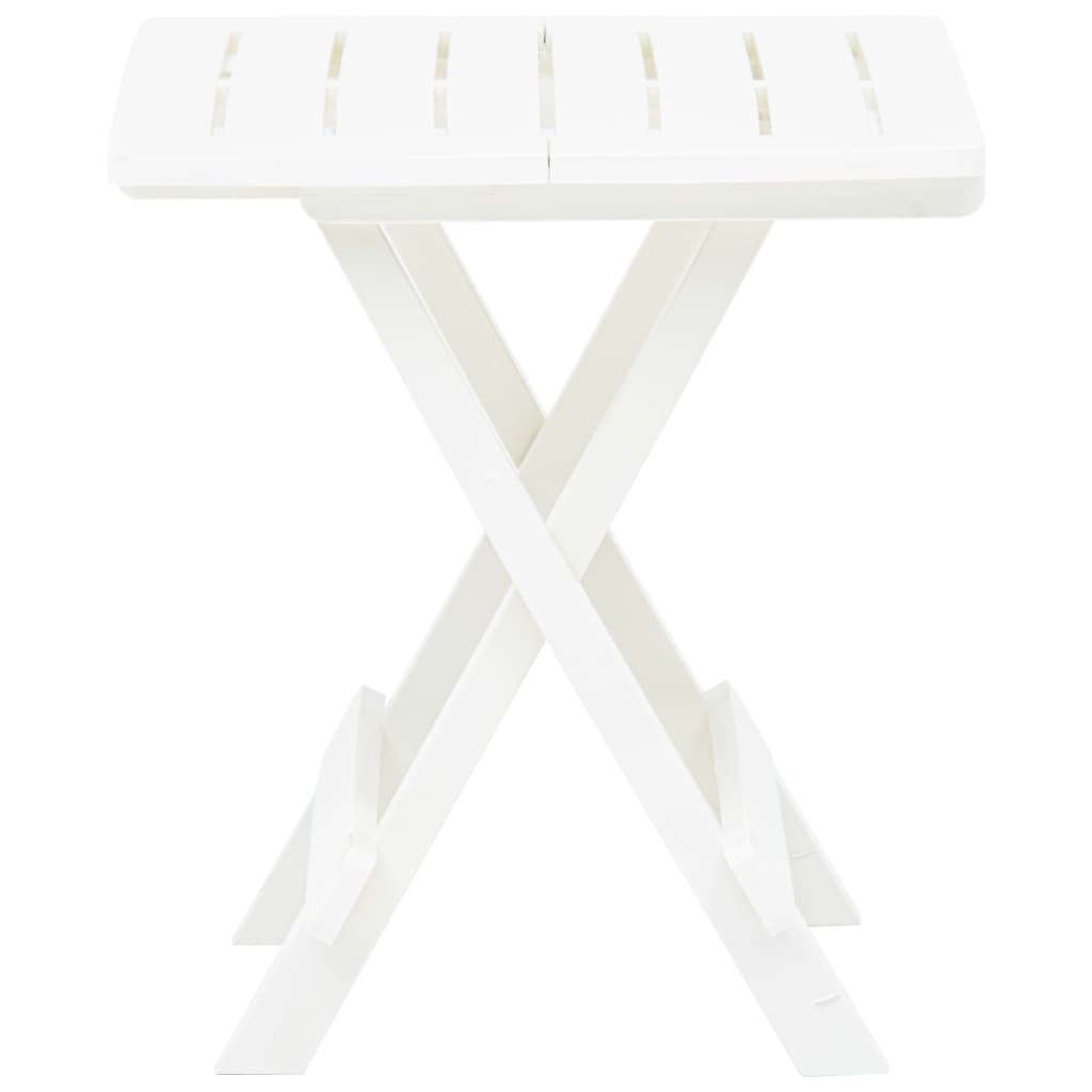 vidaXL Sklopivi vrtni stol bijeli 45 x 43 x 50 cm plastični