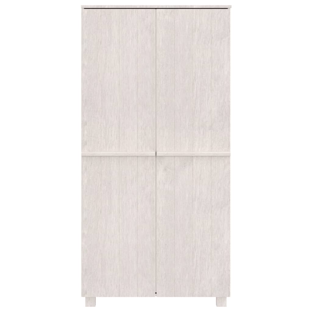 vidaXL Ormar HAMAR bijeli 89 x 50 x 180 cm od masivne borovine